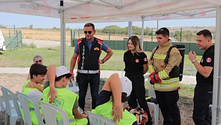 Edirne’de çocuklara temel afet farkındalık eğitimi verildi