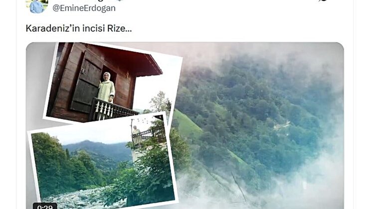 Emine Erdoğan’dan Rize’deki ziyaretlerine ilişkin paylaşım