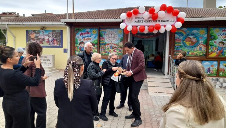 Gelibolu’da yanlış anılan anaokuluna Hatice Neyir Erdem’in adı verildi