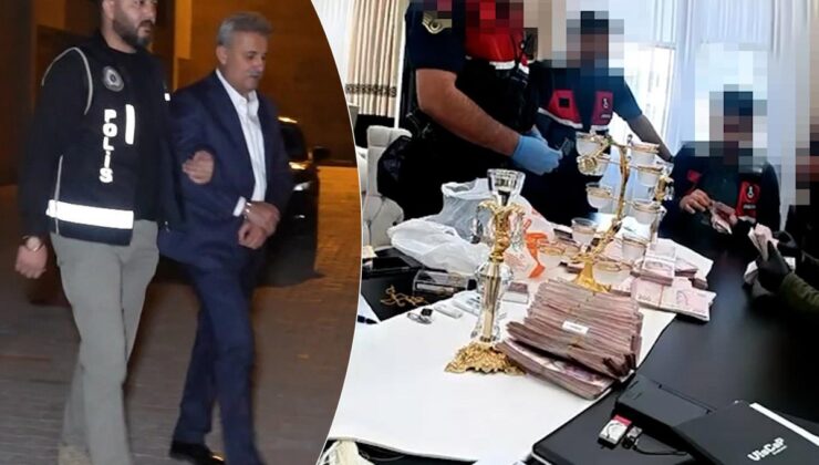 Gözaltına alınan AK Partili eski başkanın evinden çıkanlara bakın! 5 polis saya saya bitiremedi