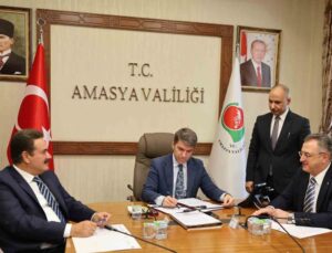 Gümüşhacıköy OSB kuruluş protokolü Amasya Valiliği’nde imzalandı