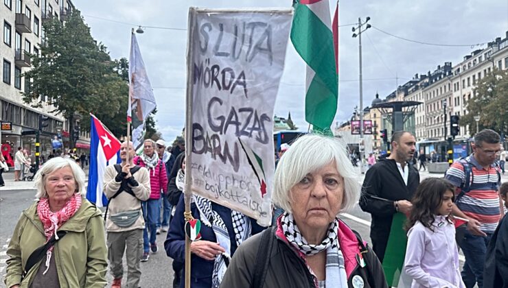 İsveç’te İsrail’in Gazze ve Lübnan’a saldırıları protesto edildi