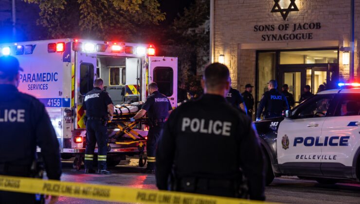 Kanada’da Yom Kippur’da sinagog önünde silahlı saldırıda polis ve bir kişi yaralandı
