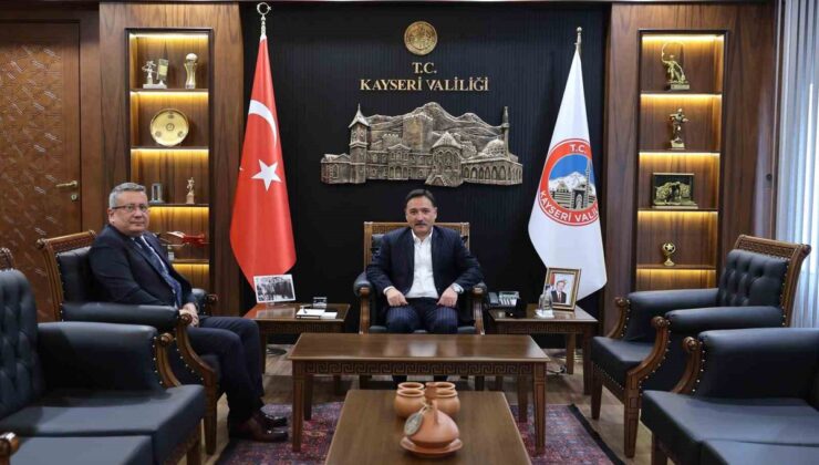 Kayseri Valisi Gökmen Çiçek, yeni atanan İl Emniyet Müdürü Ergen’i kabul etti