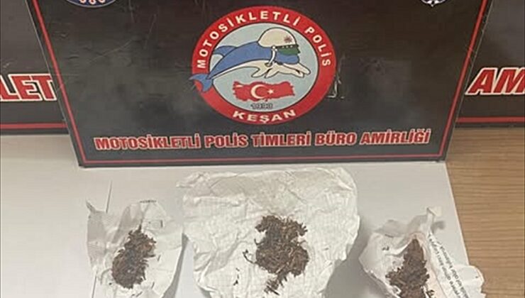 Keşan’da uyuşturucu operasyonu