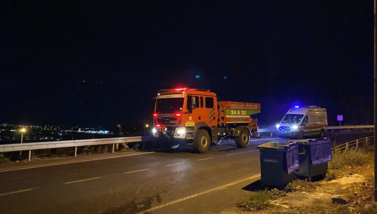 Kırklareli Lüleburgaz’da otluk alanda çıkan yangın yaklaşık 2 saatte söndürüldü