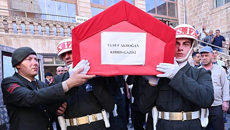 Mardin’de vefat eden Kıbrıs gazisi son yolculuğuna uğurlandı