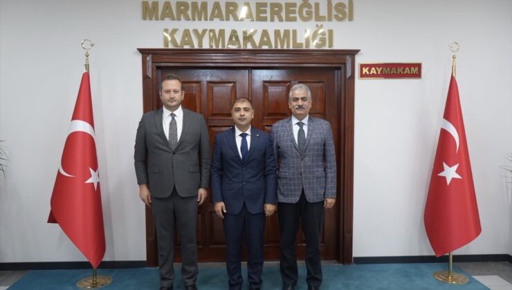 Marmaraereğlisi Kaymakamı Kızıltoprak’a ziyaret