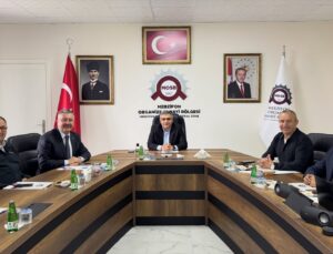 Merzifon OSB Yönetim Kurulu, Kaymakam Karaaslan başkanlığında toplandı