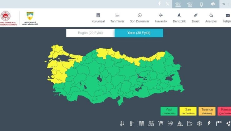 Meteoroloji, Karadeniz’de bu geceden itibaren sarı kodlu sağanak uyarısı yaptı
