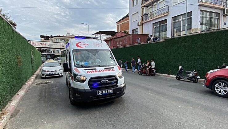 Nazilli’de devrilen motosikletteki çocuk yaralandı