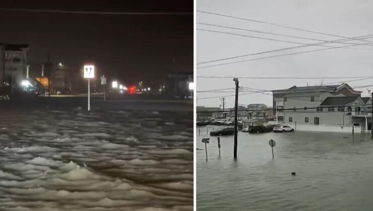 New Jersey’de sel yolları ve evleri vurdu, 70 binden fazla hane elektriksiz kaldı