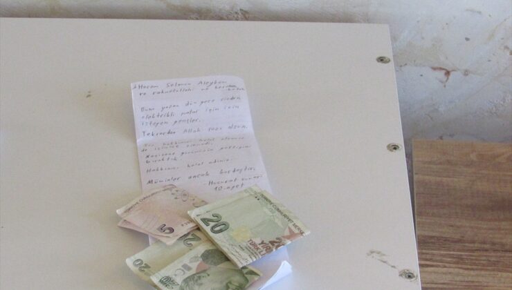 Nurdağı’nda elektrikli motosikletlerini mescitte şarj eden kişiler 45 lira bıraktı
