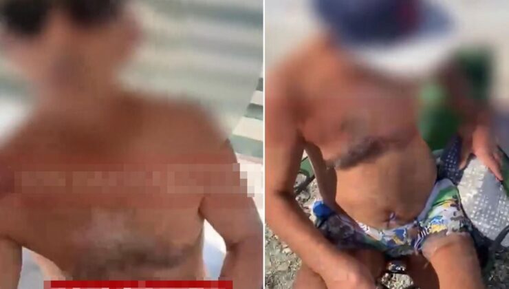 Sahilde genç kızın gizlice fotoğrafını çekti! Fark edilince bakın ne yaptı