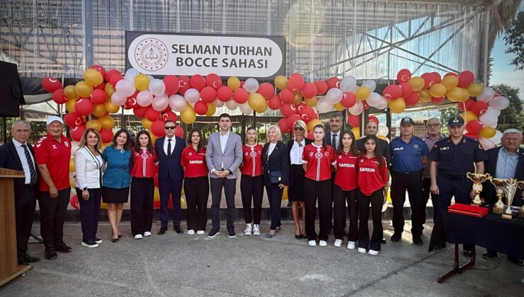 Samsun Alaçam’da Selman Turhan Bocce Sahası törenle hizmete açıldı