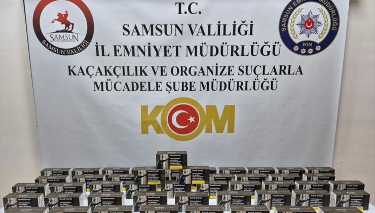Samsun’da Kaçak Makaron Operasyonu