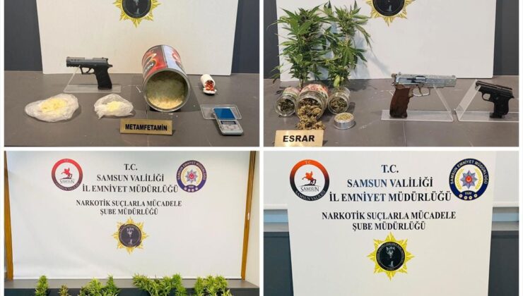 Samsun’da Narkotik Operasyonu: 5 Gözaltı