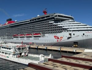 Scarlet Lady Muğla Bodrum’a 2 bin 637 turist getirdi, gemi Mykonos’a gidecek