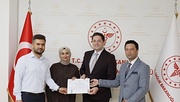 Sındırgı KETEM çalışanları kanser tarama başarısıyla teşekkür belgesi aldı