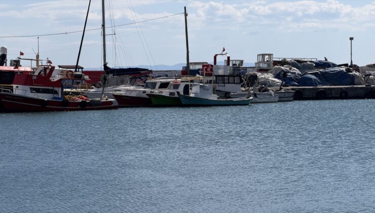 Tekirdağ’da poyraz nedeniyle 5 şilep açıkta bekliyor, balıkçılar denize açılamadı