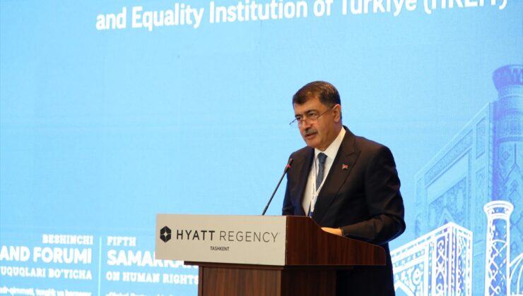 TİHEK Başkanı Şahin, Semerkant Forumu’nda Gazze için ulusal kurumlara çağrı yaptı