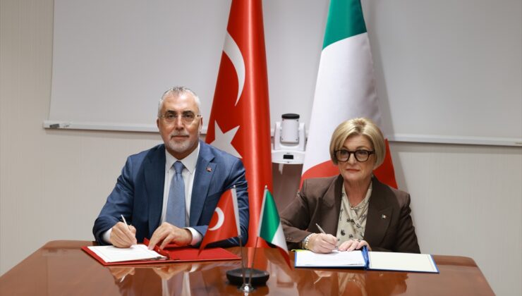 Türkiye ile İtalya arasında çalışma hayatı ve sosyal politikalar alanında “işbirliği mutabakat zaptı” imzalandı