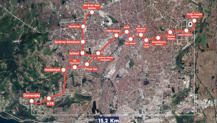 Uraloğlu, 15,2 kilometrelik Adapazarı-Serdivan Hattı’nın 19 istasyonlu olacağını söyledi