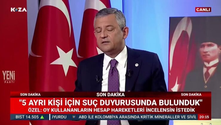 YENİ Parti Genel Başkanı Özel’den, erken yerel seçim çağrısı: “İstedikleri tarihte yerel seçimleri yenileyelim”