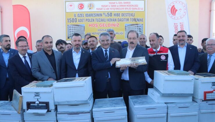 Yozgat’ta 100 arıcıya 1500 polen tuzaklı kovan desteği
