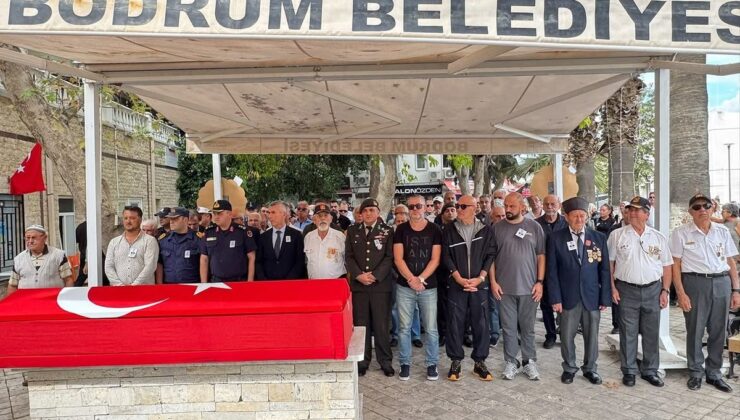 77 yaşındaki Kıbrıs Gazisi Hüsnü Şengöz Bodrum’da toprağa verildi