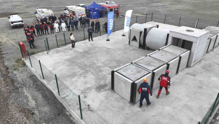 Ağrı’da Afet Eğitim Parkuru kentsel arama modülüyle hizmete açıldı