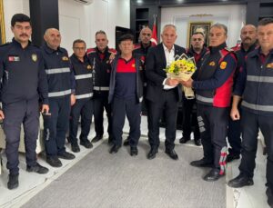 Amasya Taşova’da İtfaiye Haftası, sirenli şehir turu ve ziyaretle kutlandı