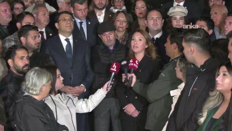 Ankara Baro Başkanı Şimşek Çağlayan, Halk TV önünde kayyum kararını eleştirdi