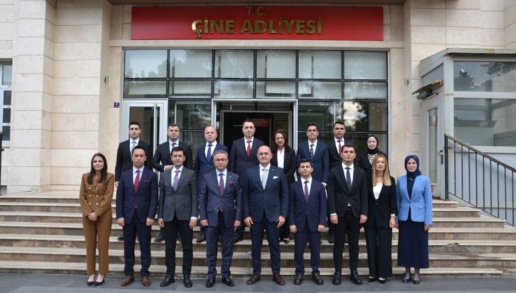 Aydın Başsavcısı ve Adalet Komisyonu heyeti Çine Adliyesi’ni inceledi