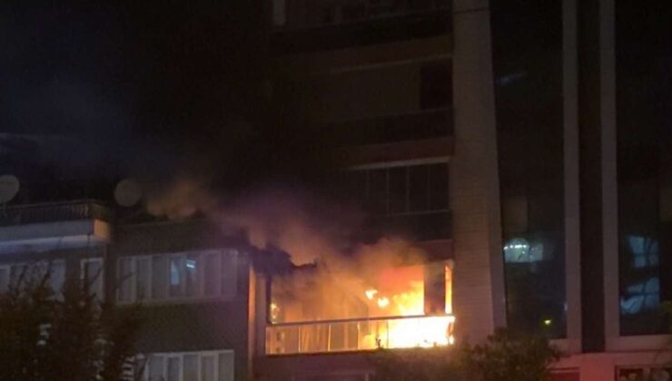 Aydın Efeler’de 9 katlı binanın 2. katındaki yangında 5 kişi dumandan etkilendi
