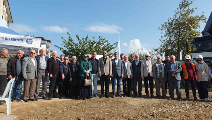 Balıkesir Burhaniye’de 2,5 dekarlık alanda cami temeli atıldı