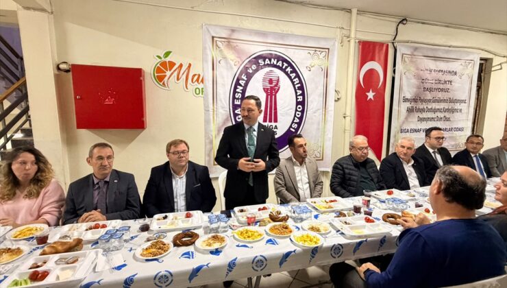 Biga’da Esnaf Odası kahvaltısında protokol ve esnaf sorunlara çözüm aradı