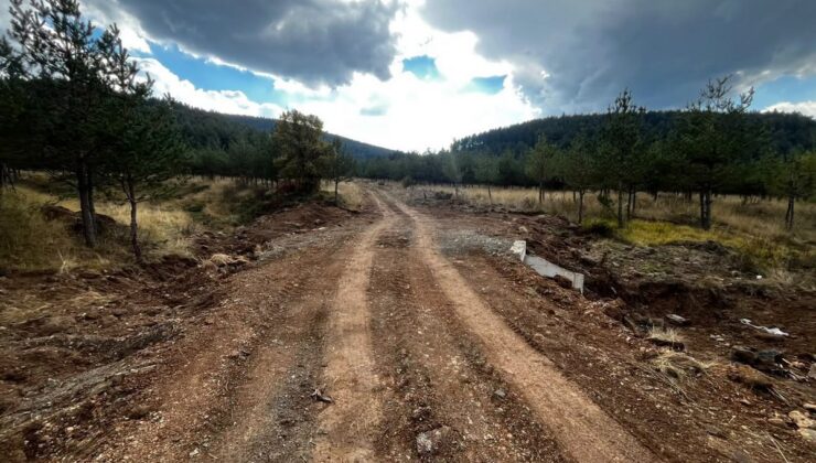 Bolu Gerede’de orman yollarına 26 koruge büz ve 5 kutu menfez yapıldı