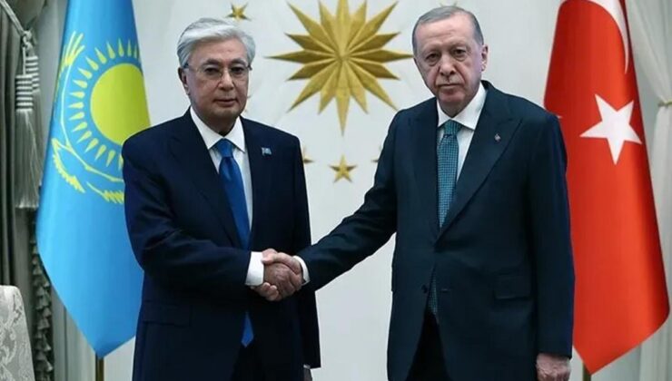 Cumhurbaşkanı Erdoğan, Kazakistan Cumhurbaşkanı Tokayev’i Külliye’de ağırladı