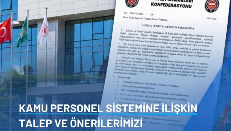 Devlet Memurları Konfederasyonu, 35 saatlik hafta talebini Bakanlığa sundu
