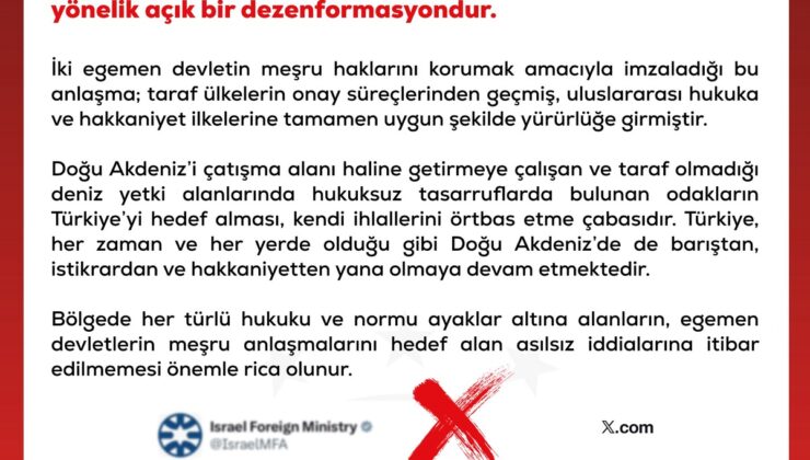 DMM, Türkiye-Libya deniz anlaşmasına yönelik iddiaları dezenformasyon olarak niteledi