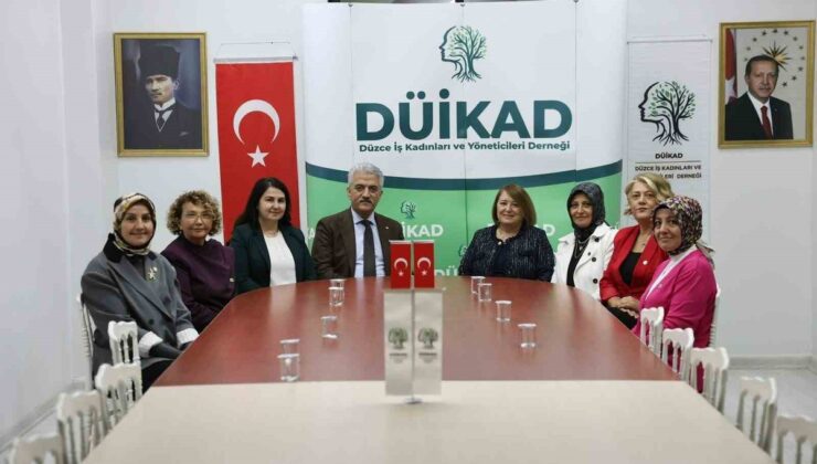 Düzce Valisi Mehmet Makas ve eşi, DÜİKAD yönetimiyle bir araya geldi