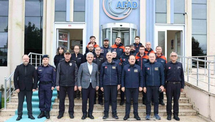 Düzce’de yoğun yağışa karşı Cangir başkanlığında afet toplantısı yapıldı