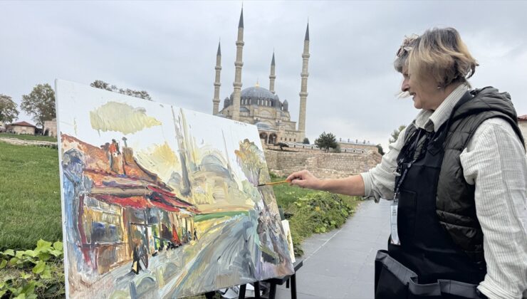 Edirne’de Balkan ressamları Selimiye’yi resmedip 29 Ekim’de sergi açacak
