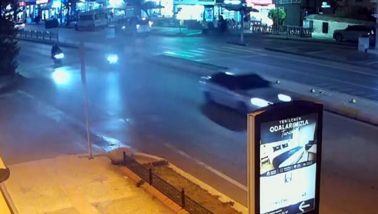 Edirne’de iki motosiklet çarpıştı, 1 kişi yaralandı, o anlar kameraya yansıdı