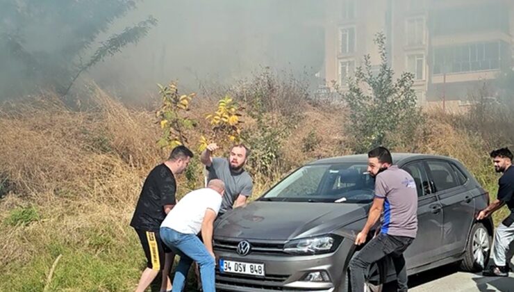 Edirne’de otluk yangını vatandaşların desteğiyle 1 saatte kontrol altına alındı