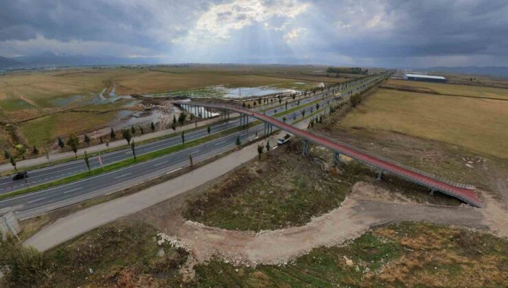 Erzurum Kuzey Çevre Yolu’ndaki ekolojik köprü 175 metre uzunluğunda tamamlandı