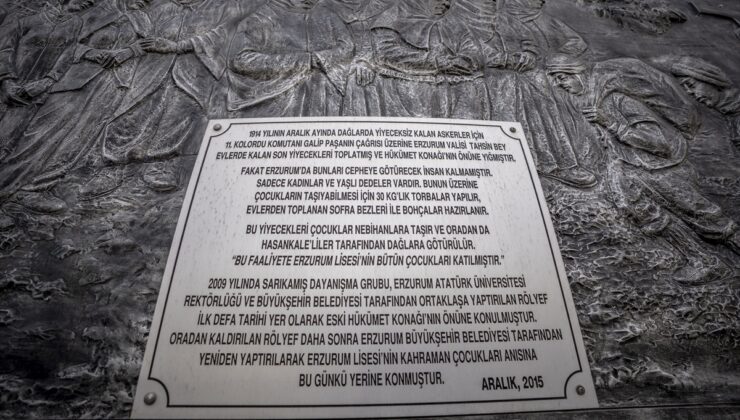 Erzurum Lisesi Sarıkamış’ta cepheye erzak taşıyan öğrencilerinin hatırasını yaşatıyor