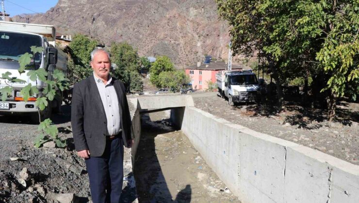 Erzurum’un Oltu ilçesine bağlı Ayvalı’da 2024 seli sonrası dere ıslahı tamamlandı