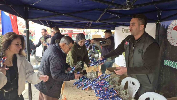 Eskişehir’de Cumhuriyet’in 103’üncü yılı için bin 103 lavanta fidanı dağıtıldı